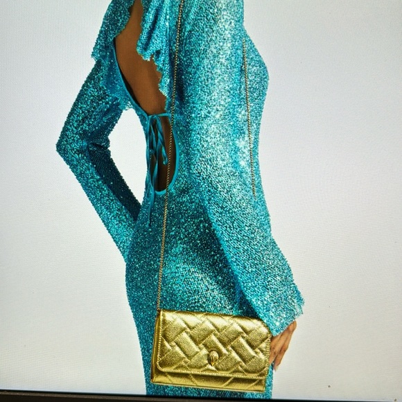 Kurt Geiger London Extra Mini Kensington Quilted Leather Wallet on a Chain - Picture 4 of 17